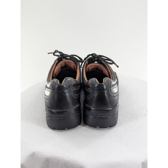 Ecco 10.5 ? Men\'s Leather Lace Up Black Shoes Chunky Sole Y2K Casual Comfort main image 2